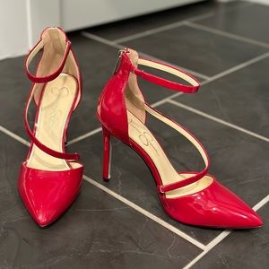 Jessica Simpson High Heels. Red. Size 9. Like New.